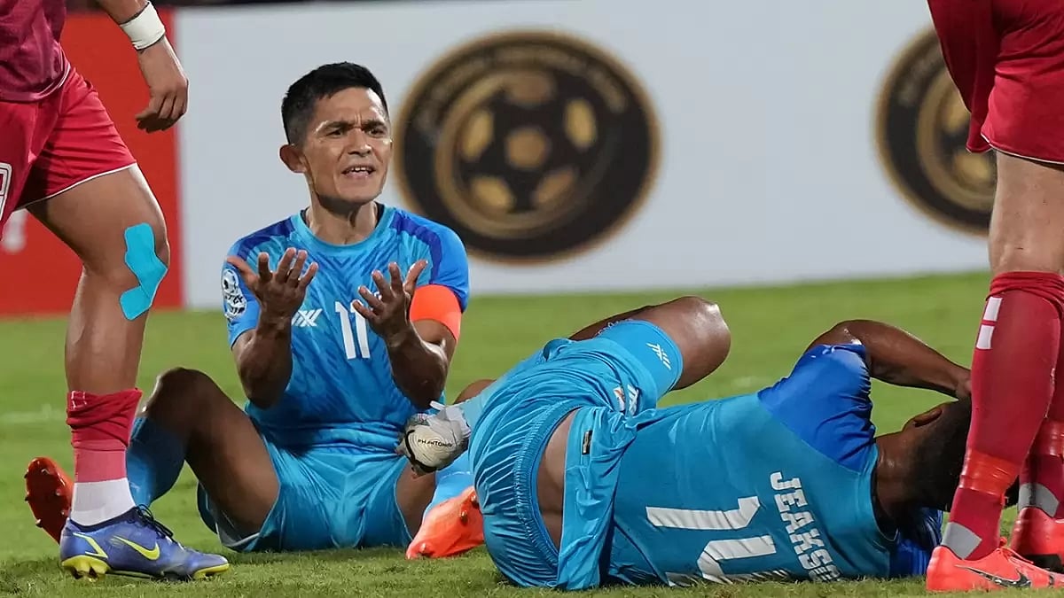 Sunil Chhetri (c) will be the key for India in their final bout against Kuwait.