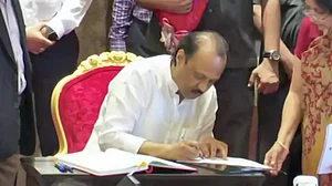 NCP leader Ajit Pawar on Sunday joined Eknath Shinde-led Maharashtra government as Deputy Chief Minister