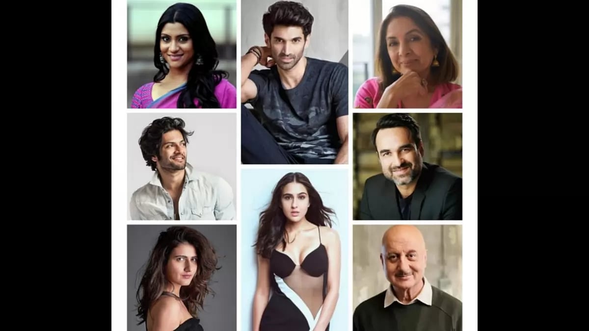 Aditya Roy Kapur, Sara Ali Khan, Anupam Kher, Neena Gupta, Pankaj Tripathi, Konkana Sen Sharma, 