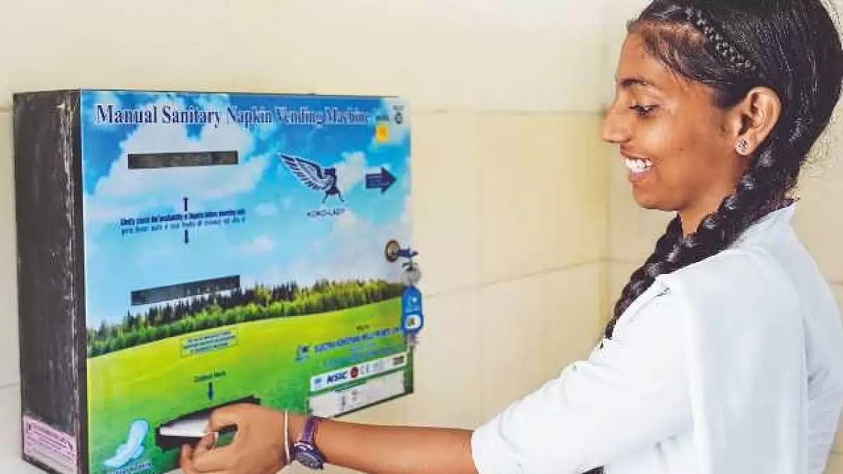 Vijayawada railway station installs coin-operated sanitary napkin dispenser and incinerator