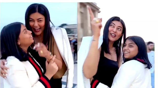 On Alisah's First Trip To Paris, Sushmita Sen And Her 'Shona' Dance In Front Of Eiffel Tower