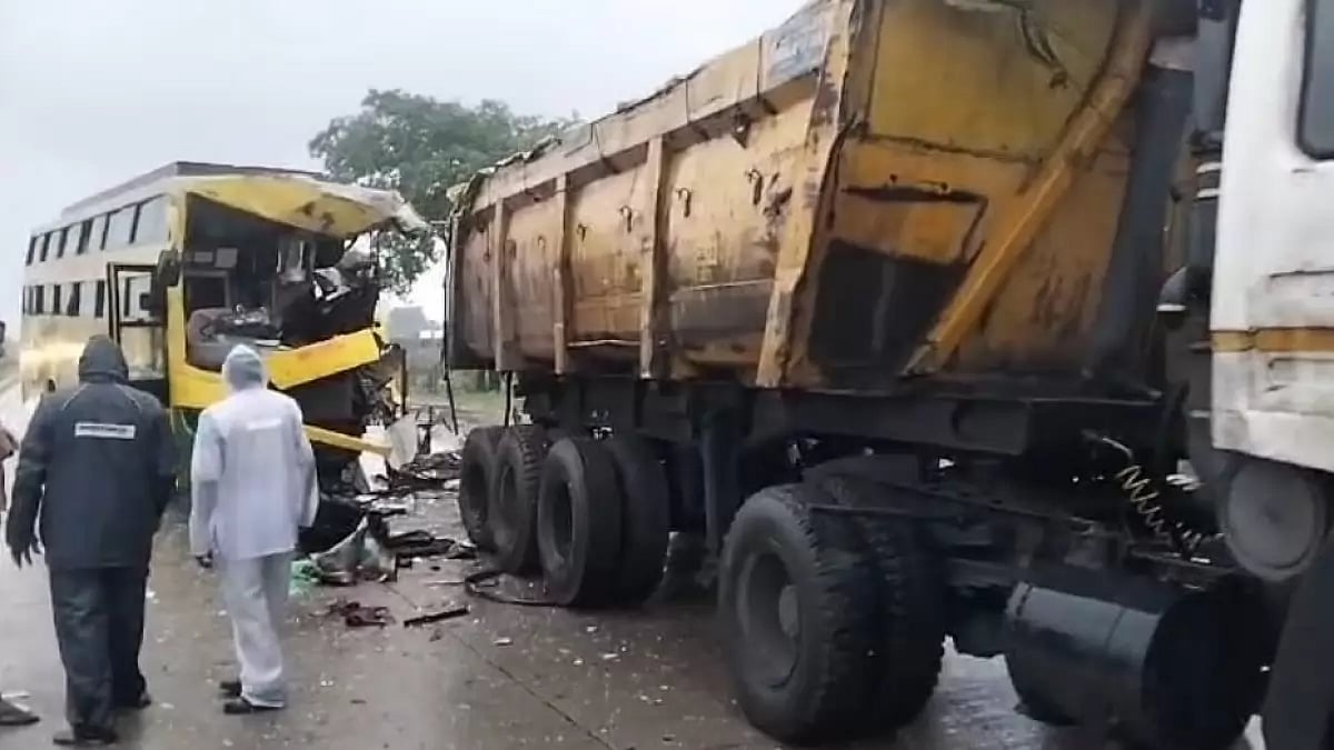 Bus accident in Bilaspur