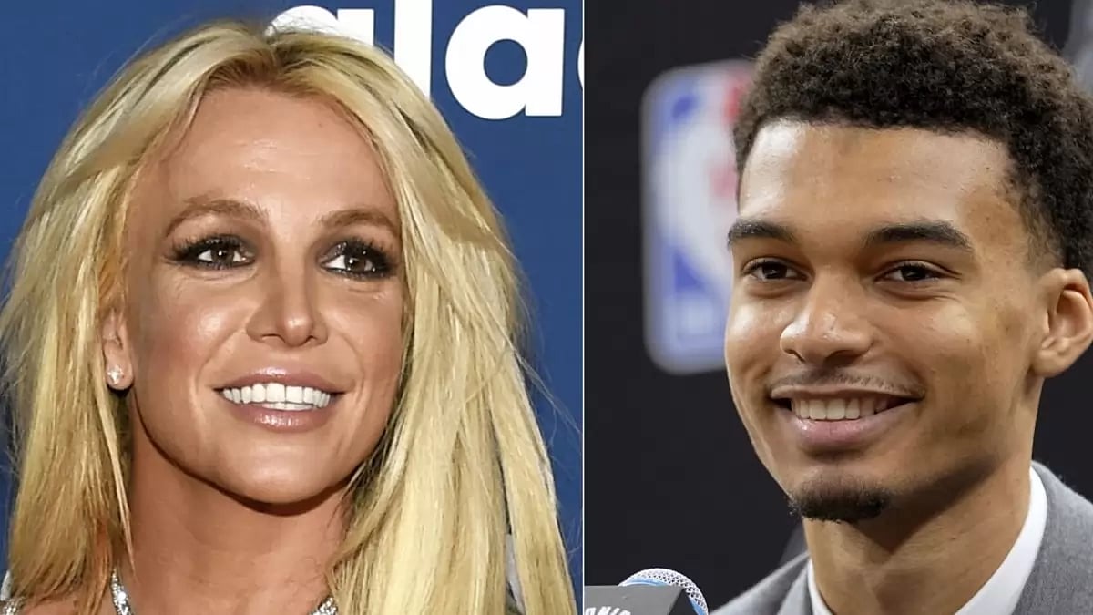 Britney Spears and Victor Wembanyama