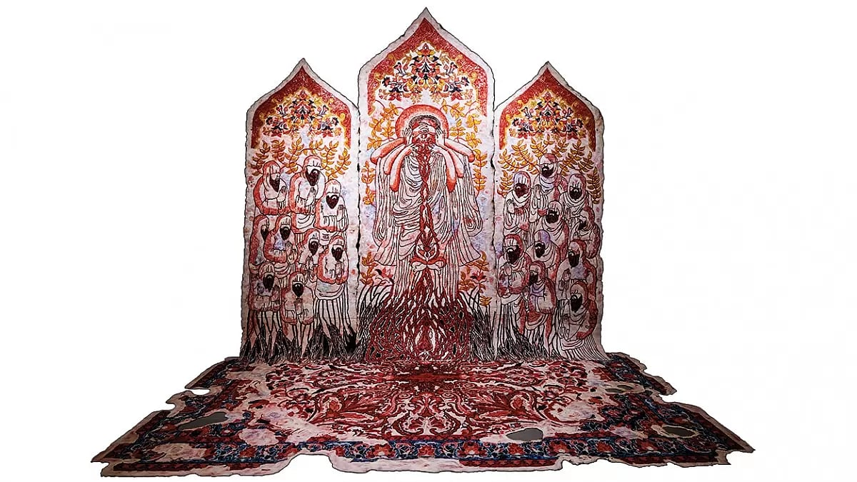 Women and Faith: Artist Piyali Sadhukhan’s ‘Flaming Altar’ is a take on the opposition to allow menstruating women in the Sabarimala temple - null