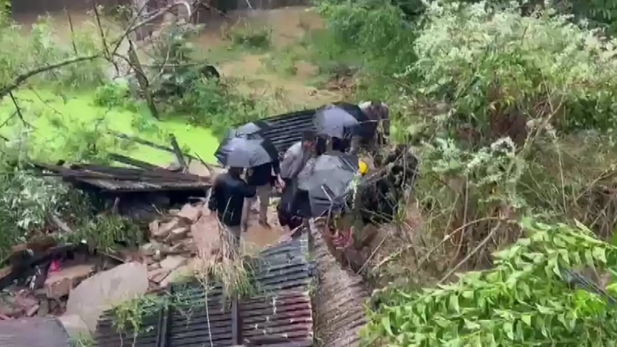 Landslide in Kullu, Himachal Pradesh