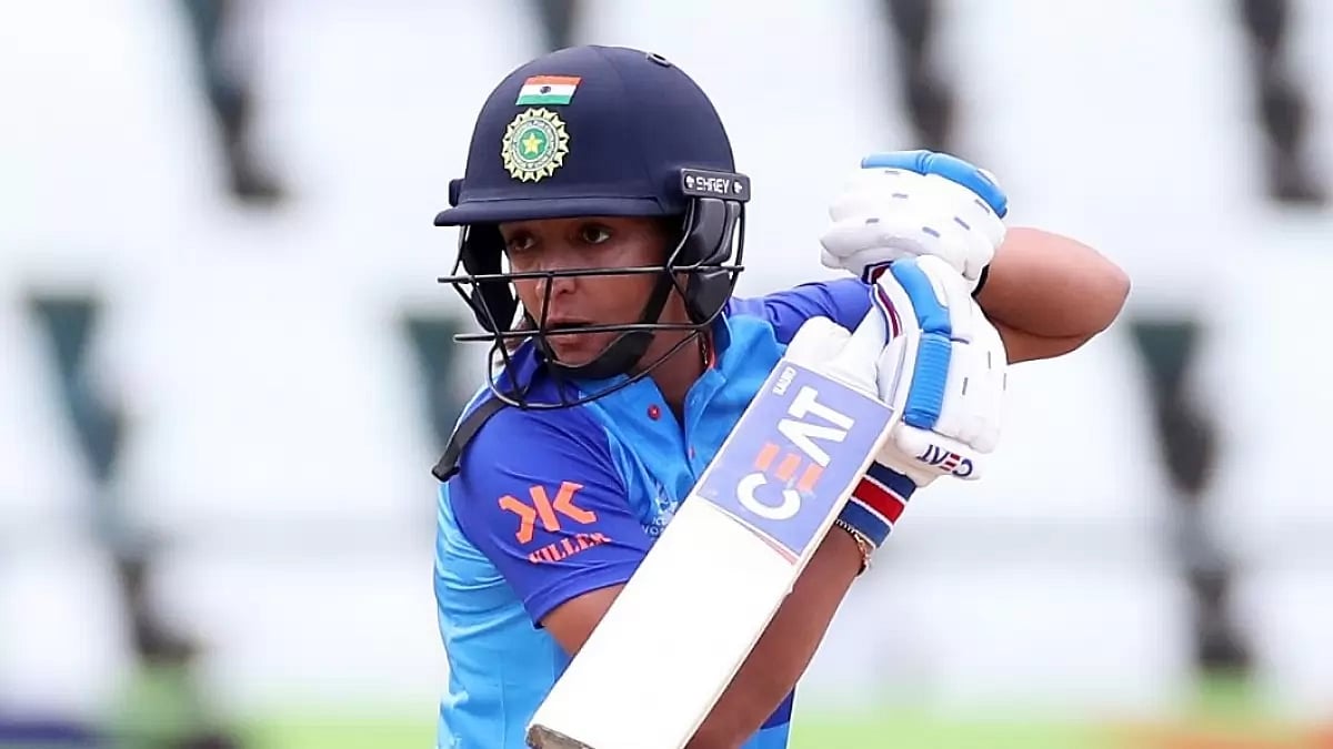 Harmanpreet smashed an unbeaten 35-ball 54 in the first T20I on Sunday.