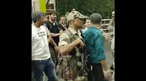 Dhoni arrives in Chennai accompanied by his wife, Sakshi.