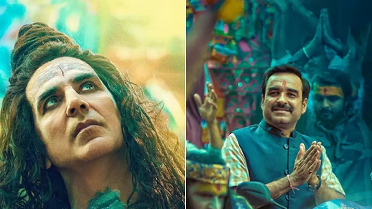Akshay Kumar and Pankaj Tripathi in OMG 2