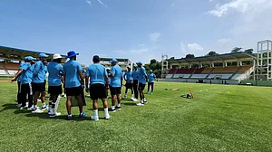 Despite solid wicket-keeping, K.S. Bharat has scored only 129 from 5 Tests at an average of 18.42.