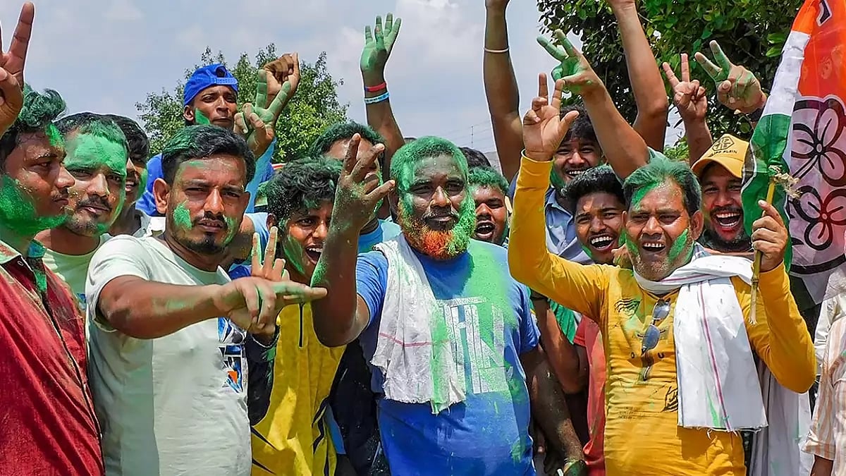 WB Panchayat polls: TMC celebrates lead