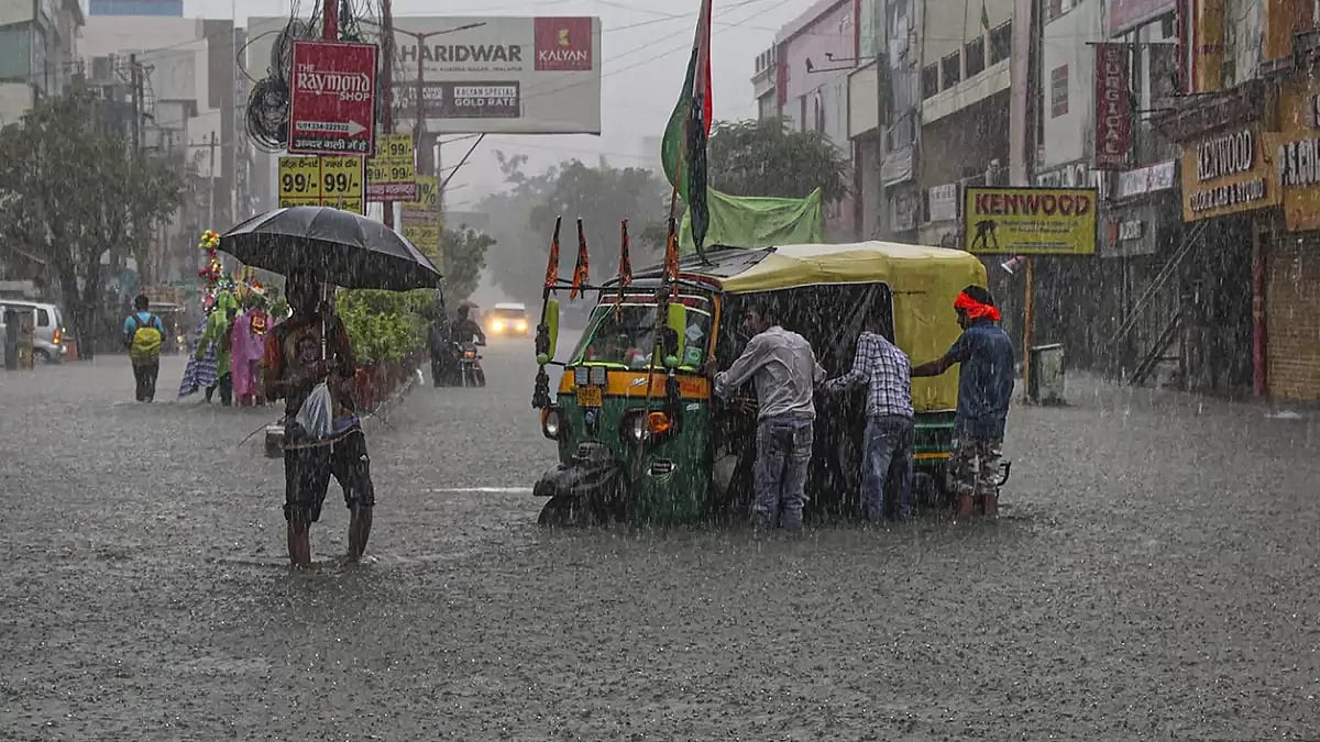 Rain in Haridwar