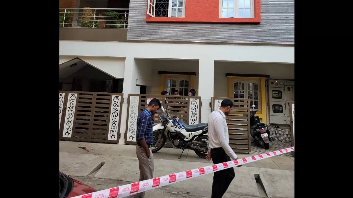 Outside Aironics Media office in Bengaluru.