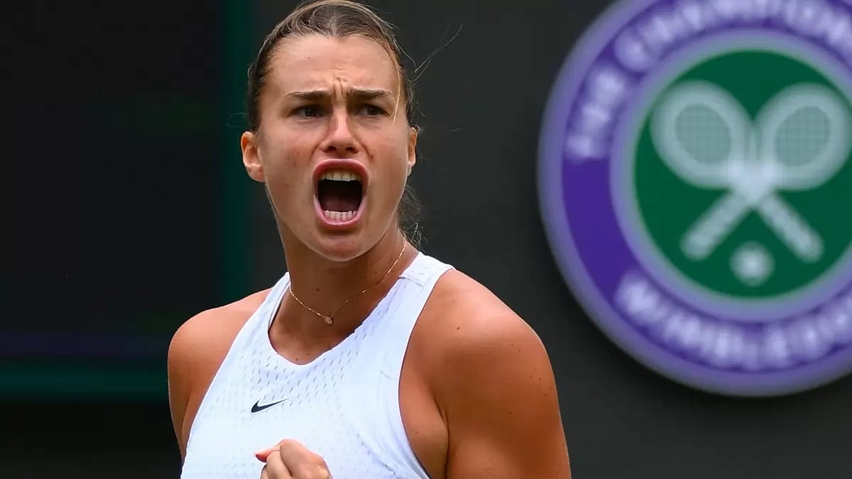 Sabalenka beat Madison Keys 6-2, 6-4 on No. 1 Court.