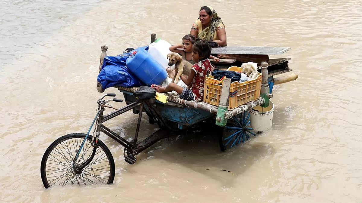Water level rises in Delhi after monsoon rainfall
