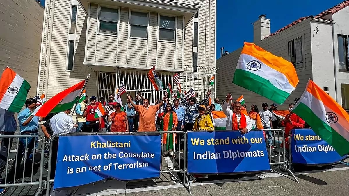 Indian-Americans held peaceful rally in front of Indian Consulate in San Francisco 