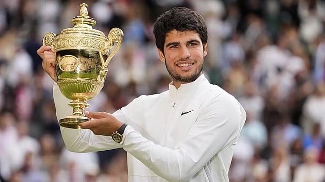 Carlos Alcaraz Lands His First Wimbledon Title After Beating Novak Djokovic In A Thriller - In Pics