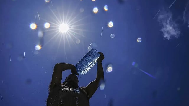Lebanon Heat: People Plunge Into Mediterranean Sea To Cool Off