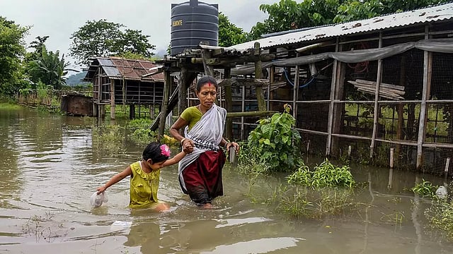 Assam Floods: 75,000 People Affected In 8 Districts, 4 Rivers Flowing Above Danger Mark