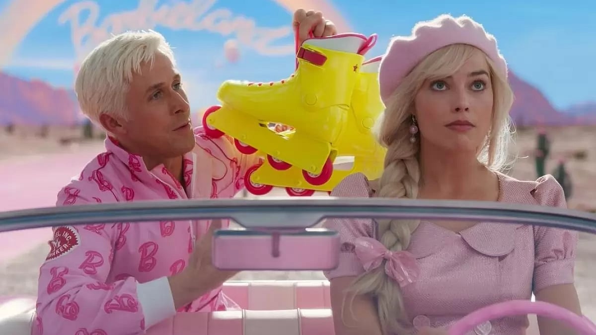 A still from Greta Gerwig's Barbie