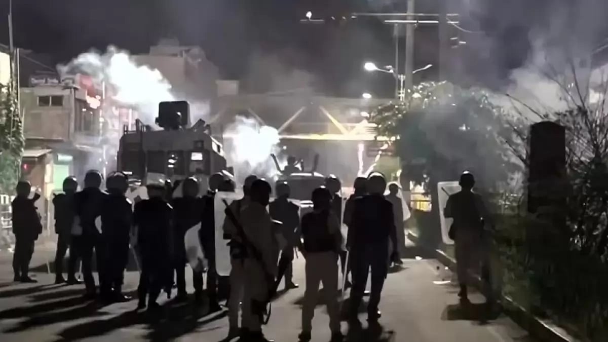 Visual from violence in Manipur