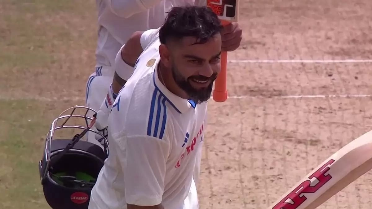 It was his 12th ton against the West Indies, second only to Sunil Gavaskar, who has 13 centuries.