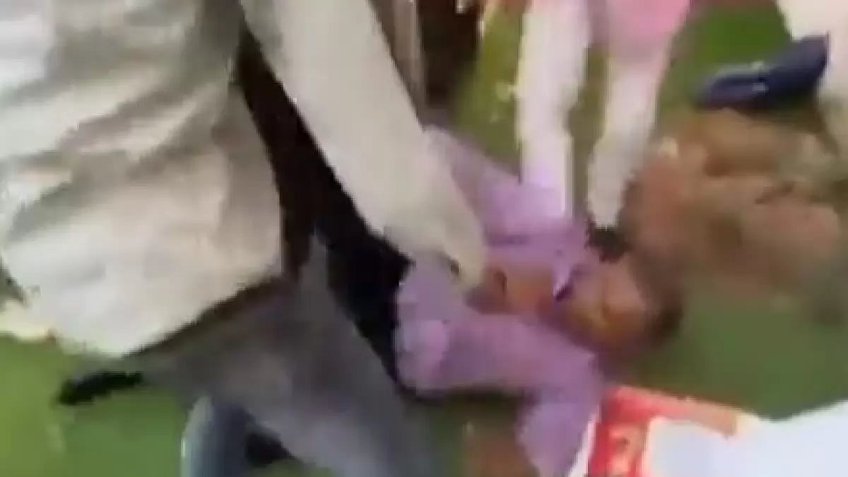 Visual from ruckus at Deen Dayal Upadhaya University in Gorakhpur 