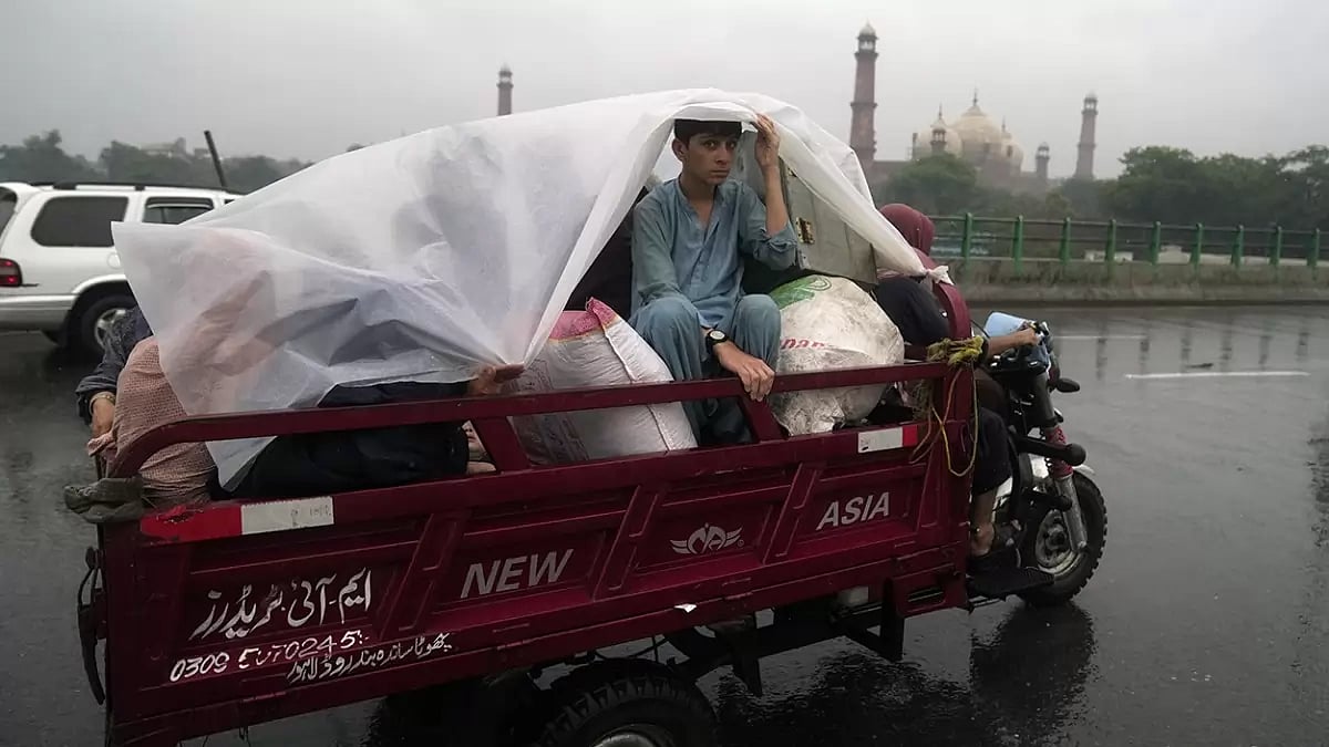 Heavy monsoon rainfall in Lahore