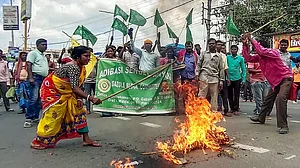 Protest over Manipur issue