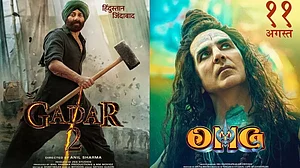 Posters of Gadar 2 and OMG 2