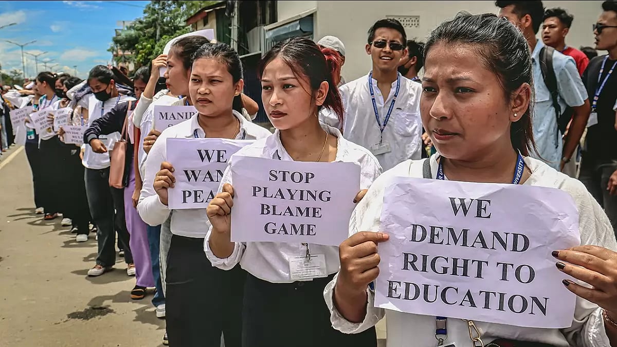 Manipur Students peace march 