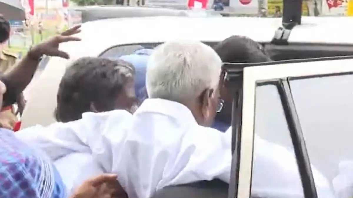 CPI General Secretary D Raja fell sick in Chennai.