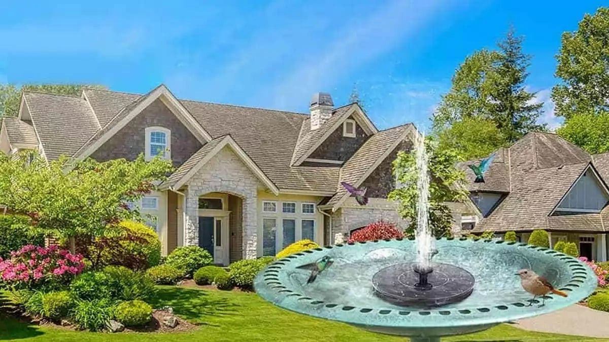 Sherem Solar Powered Water Fountain