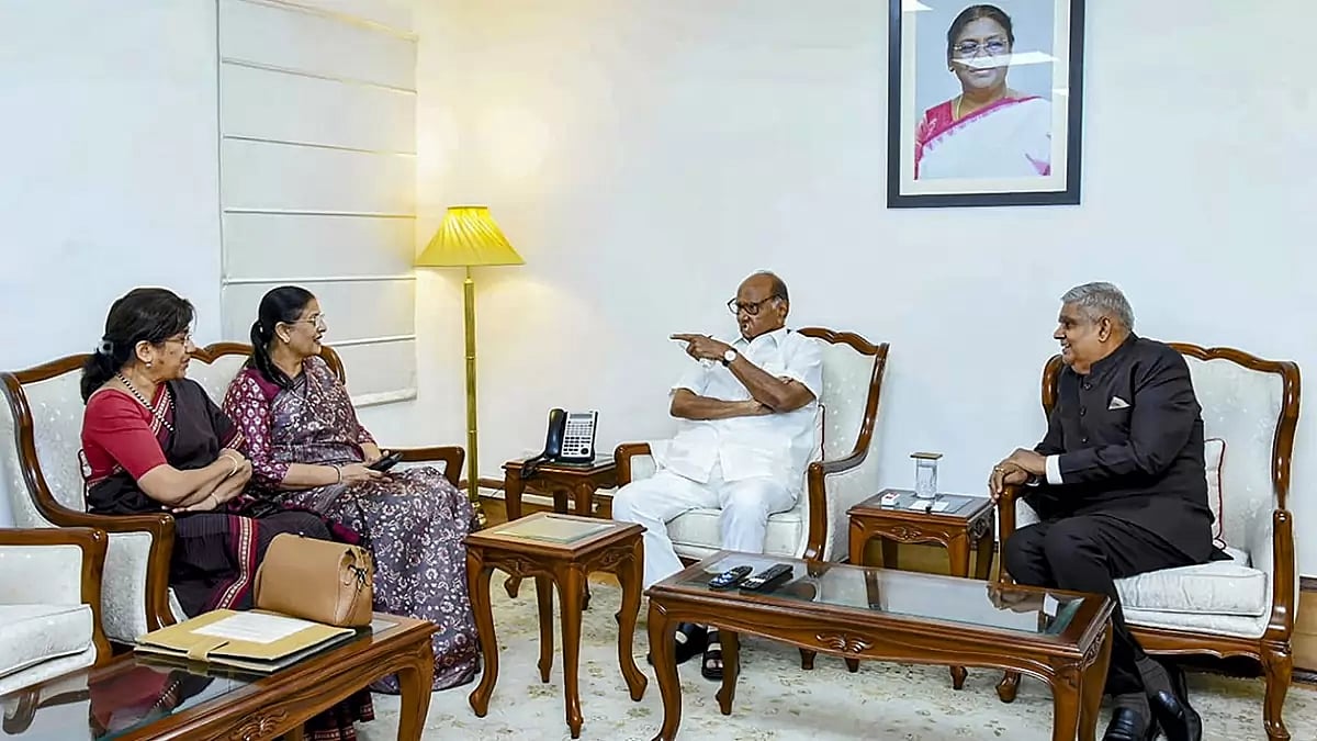 Jagdeep Dhankhar with MPs in Delhi