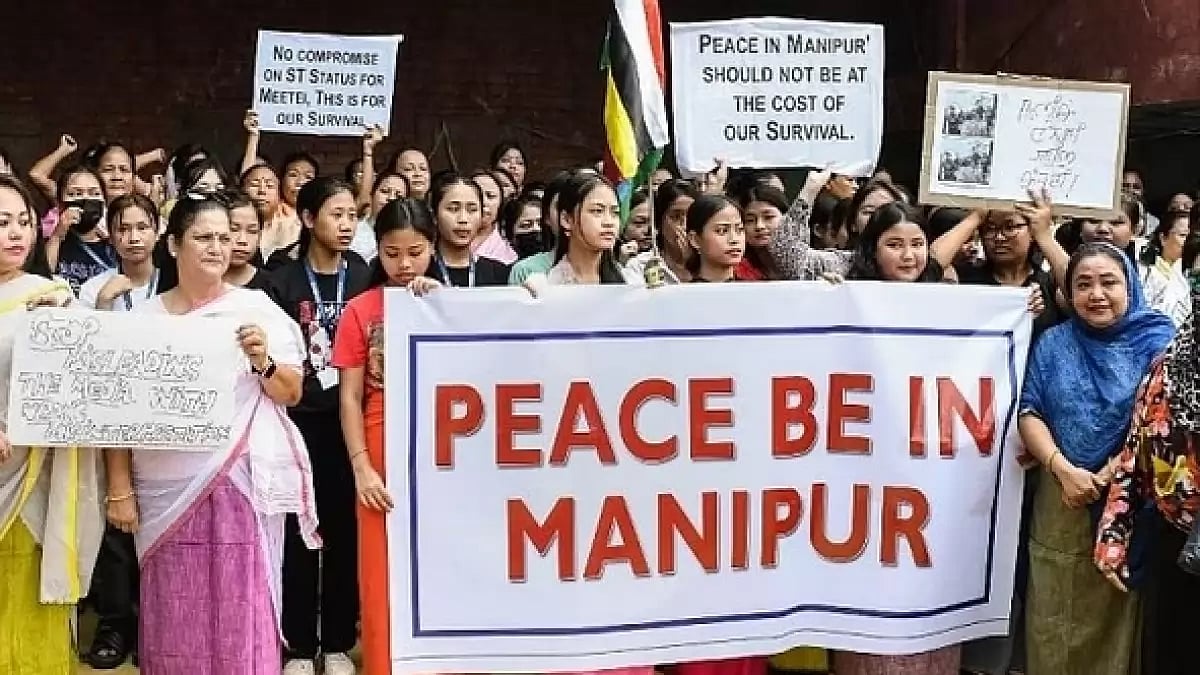 Peace protest in restive Manipur