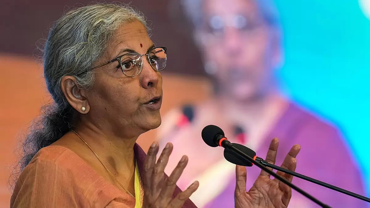 Nirmala Sitharaman at a summit