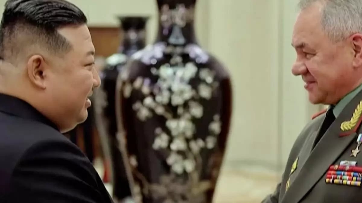 North Korean Leader Kim Jong-Un With Sergei Shoigu
