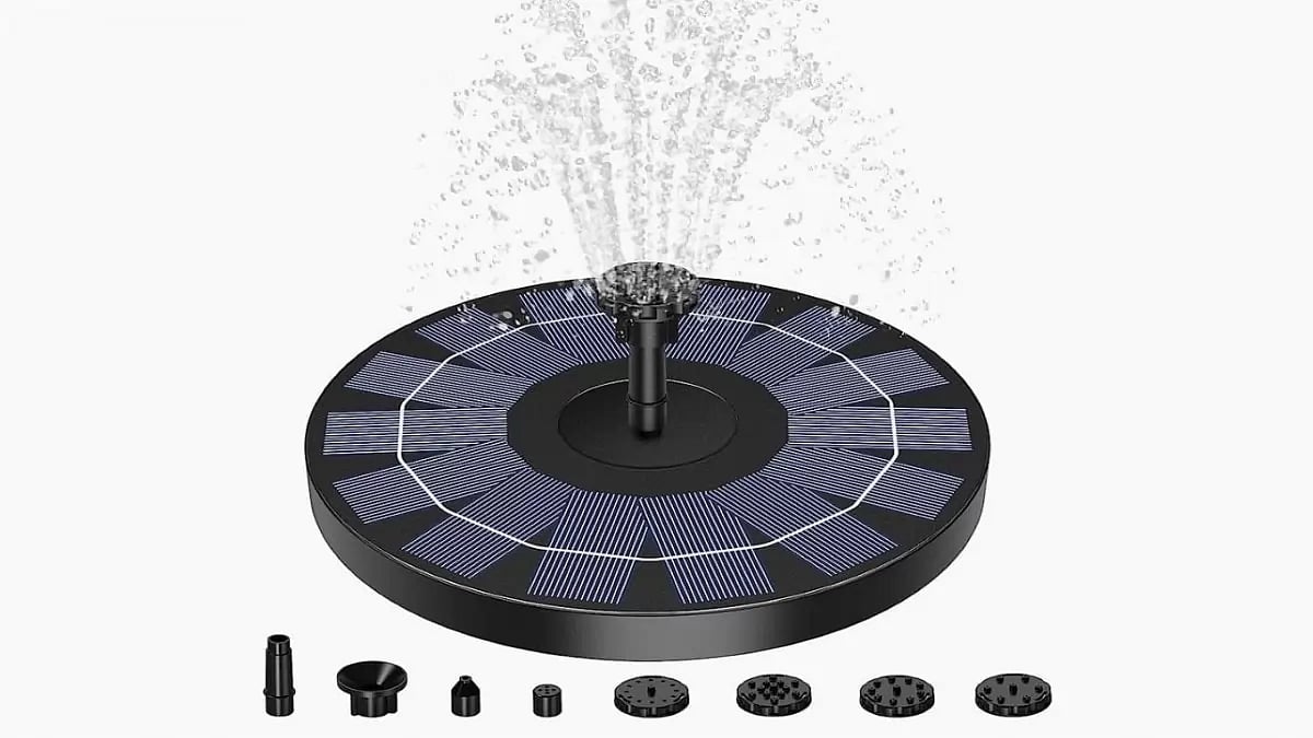 Sherem Solar-Powered Water Fountain Pump