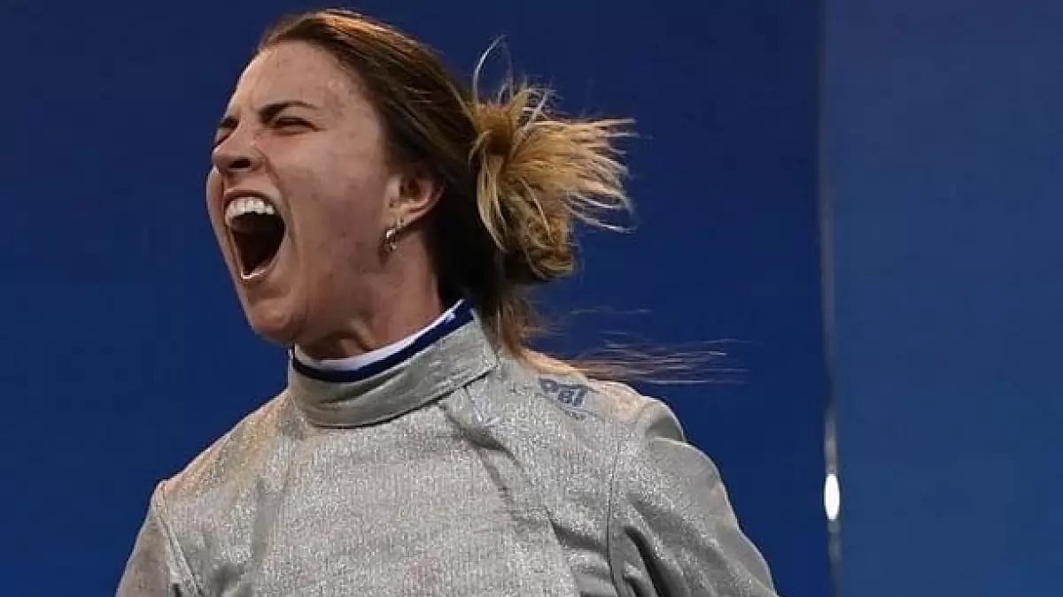 Ukraine fencer Olga Kharlan 