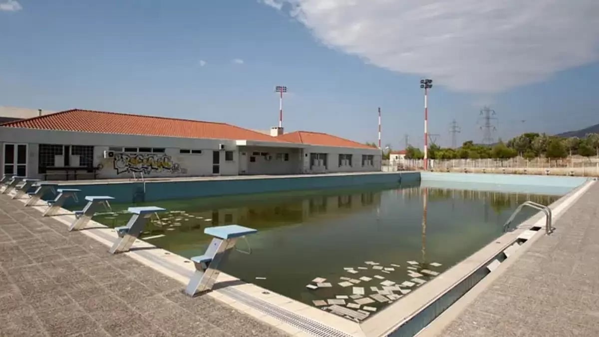 One of the Abandoned Venues From The 2004 Athens Olympics