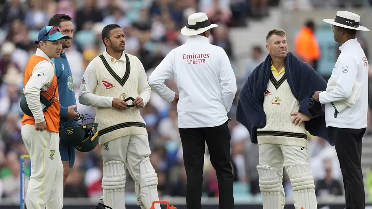 Australian openers were solid at the crease until the rains arrived.