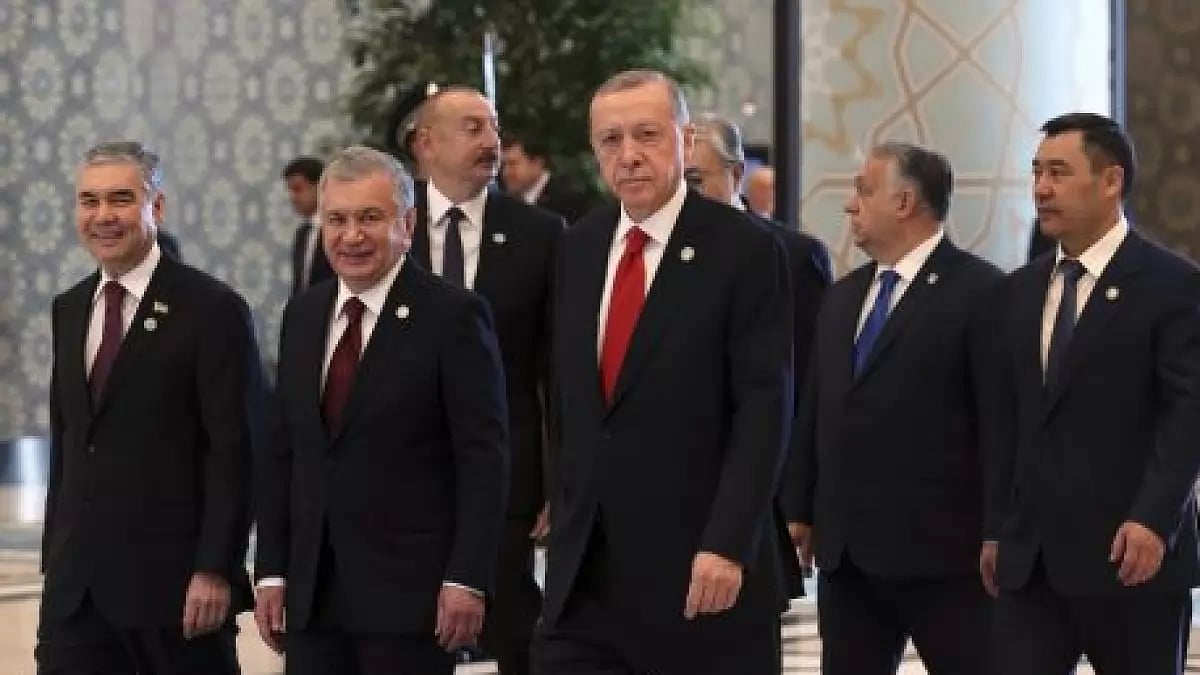 Leaders arrive for the Organization of Turkic States summit 2022 in Samarkand, Uzbekistan.