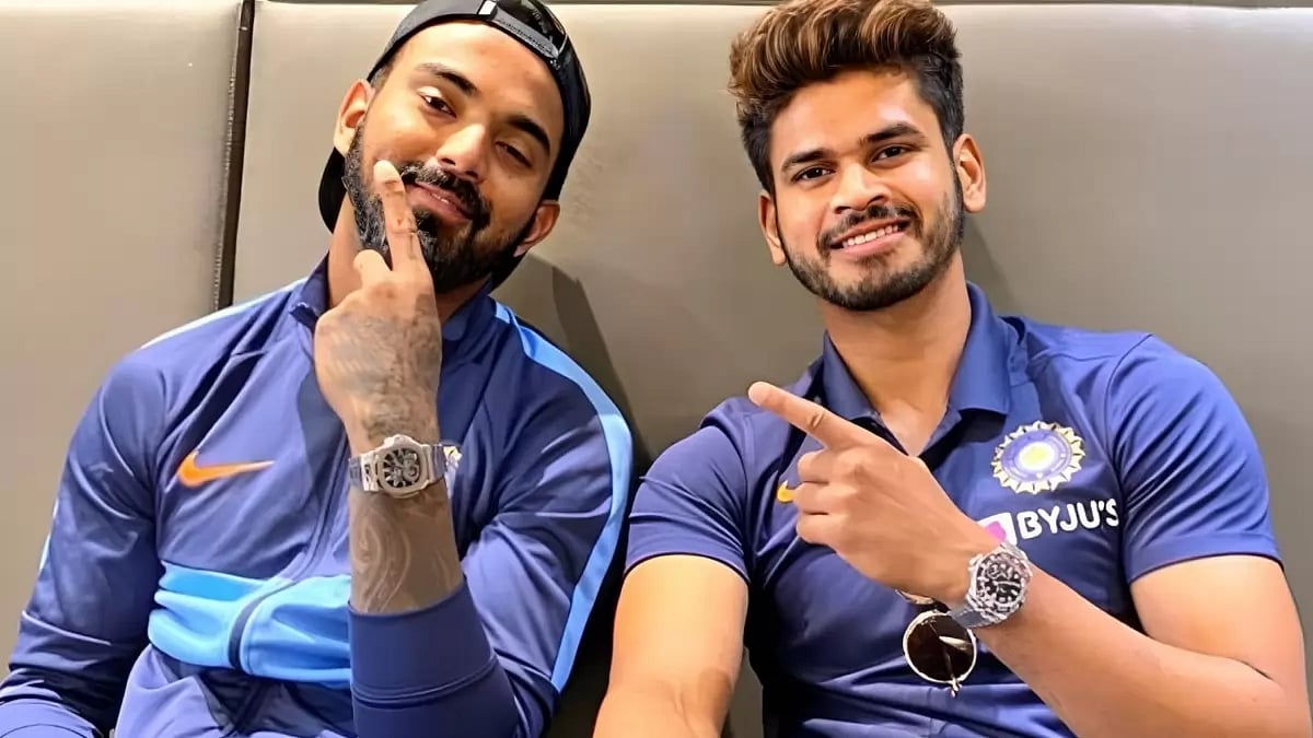 KL Rahul (left) and Shreyas Iyer.