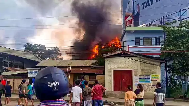 Visual from violence-hit Manipur - null