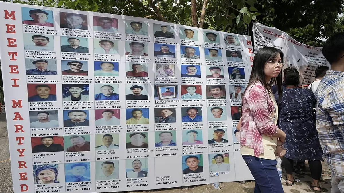 Meitei community protest over Manipur violence