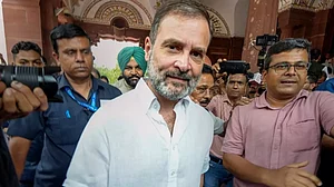 Rahul Gandhi arrives at the Parliament after being reinstated as Lok Sabha MP
