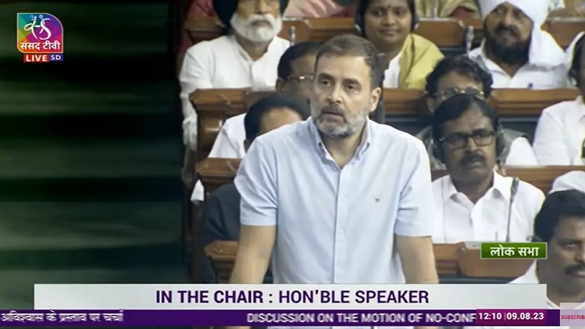 Congress leader Rahul Gandhi begins debate on Day 2