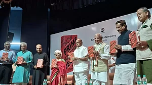 At the launch of veteran journalist Neerja Chowdhury's book 'How Prime Ministers Decide'