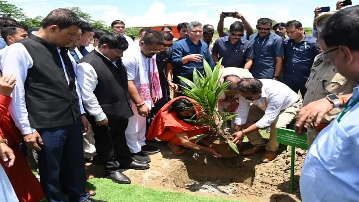 Oil Palm Mega Plantation Drive By Patanjali Foods In Tinsukia, Assam