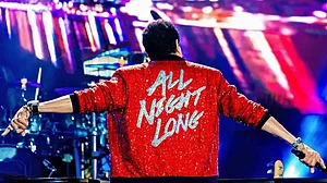 Lionel richie shirt all night long on sale