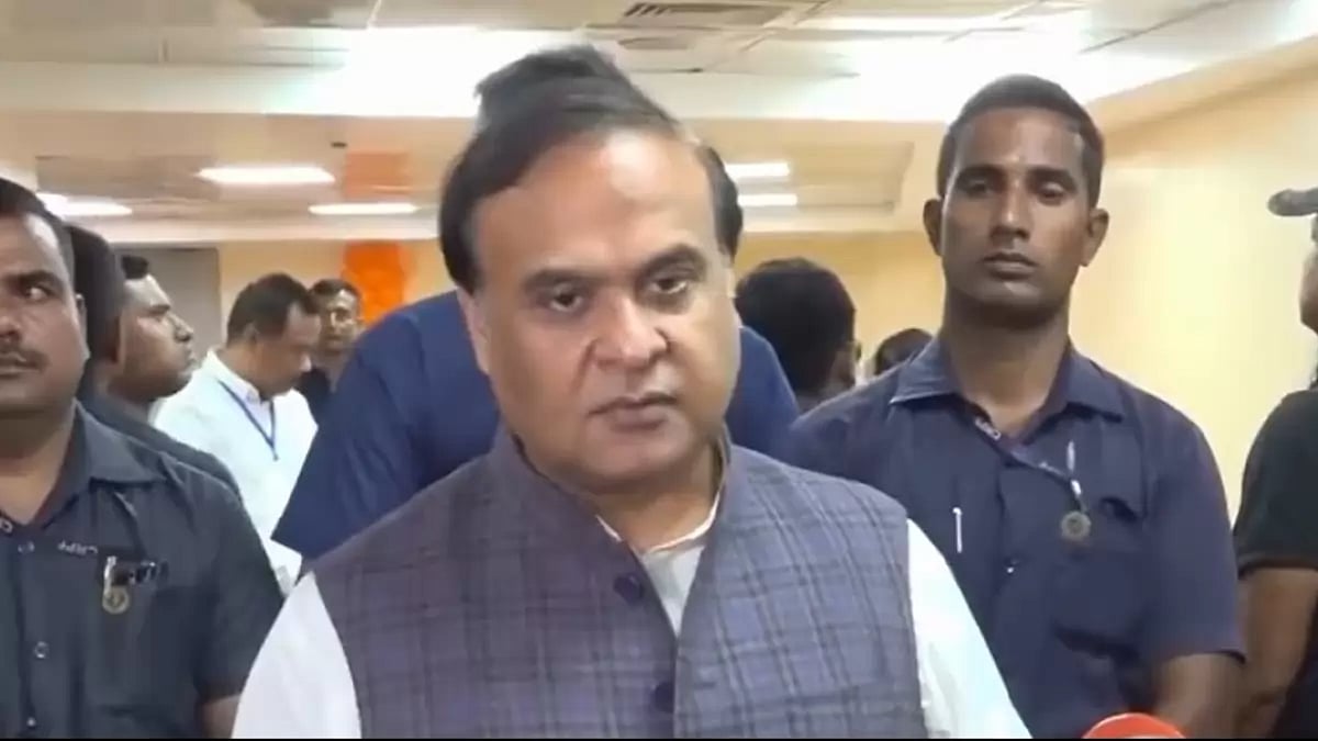 Assam CM Himanta Biswa Sarma addressed the media.
